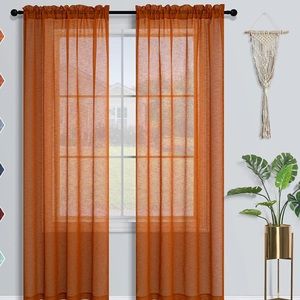 Burnt orange curtains